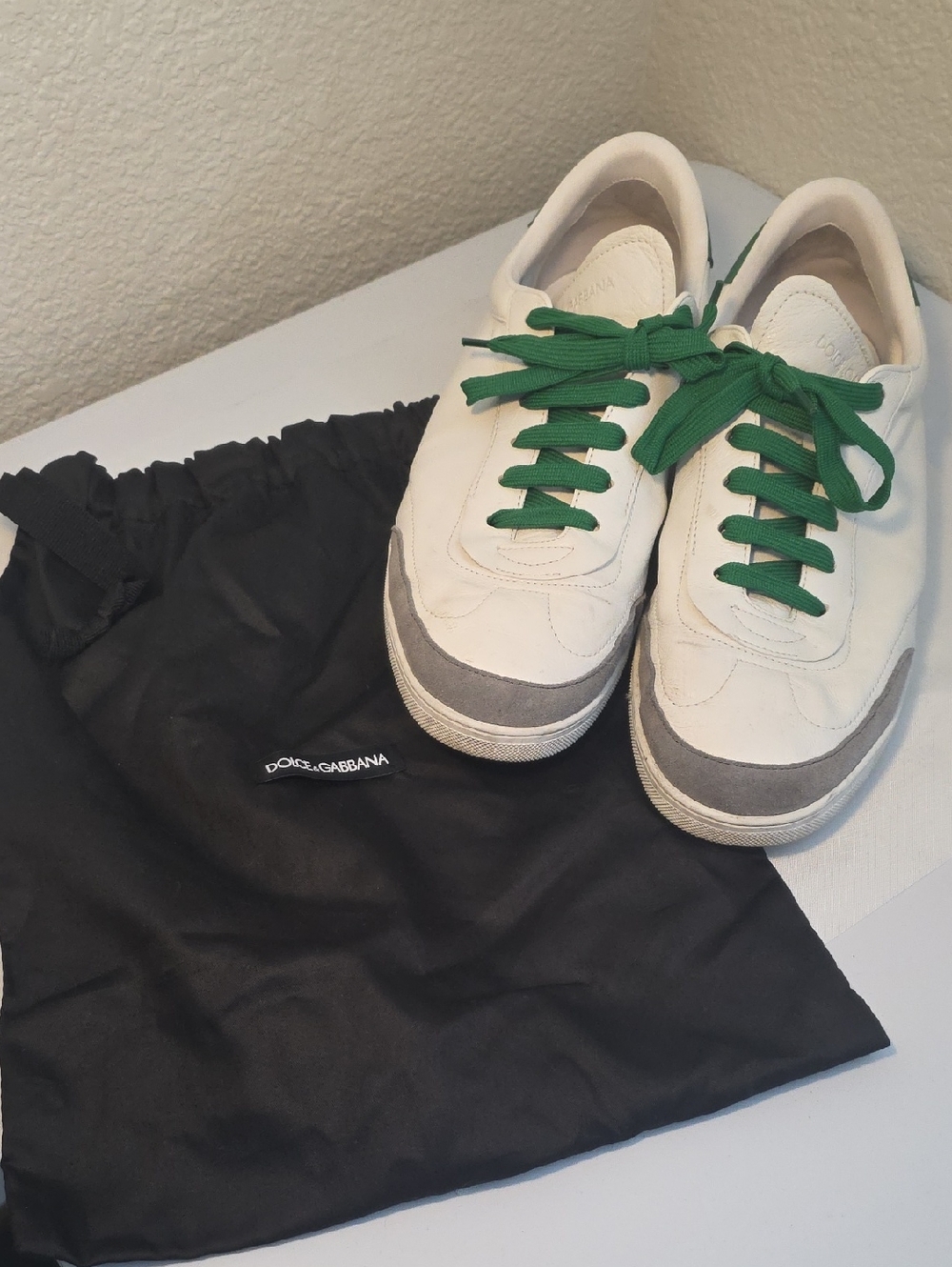 Aunthentic Dolce & Gabbana Italian 11 White Sneakers From Venice